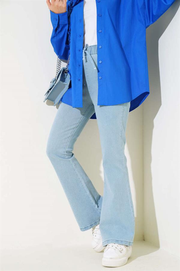 Bell-bottom Jeans Light Snow