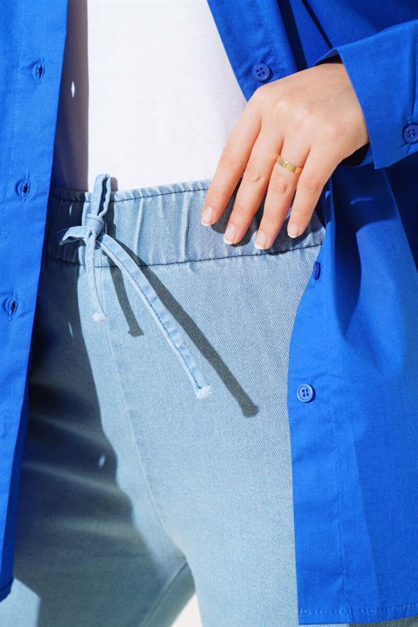 Bell-bottom Jeans Light Snow