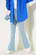 Bell-bottom Jeans Light Snow