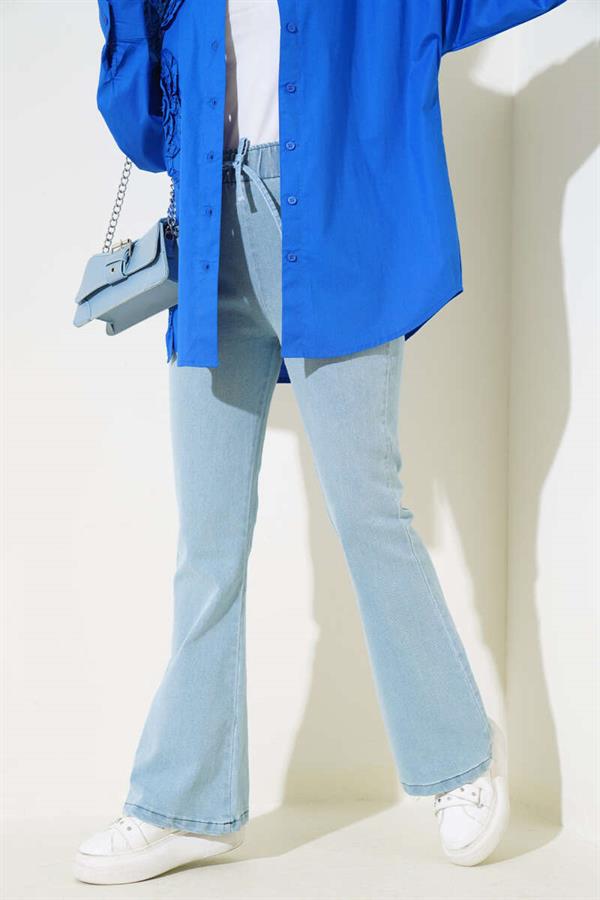 Bell-bottom Jeans Light Snow