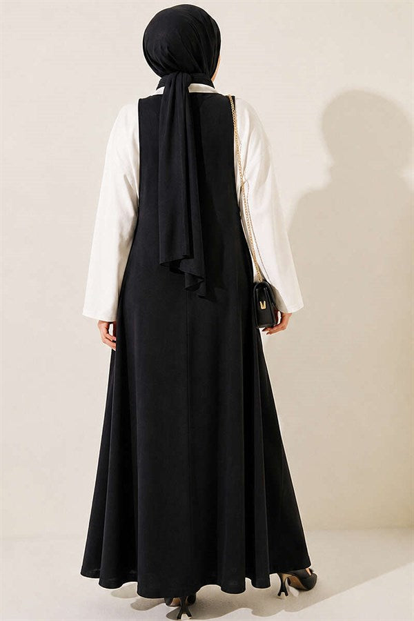 Thick-Strapped Tencel Lined Vest, Black