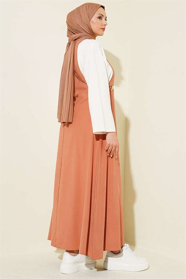 Thick-Strapped Tencel Lined Vest, Onion Peel