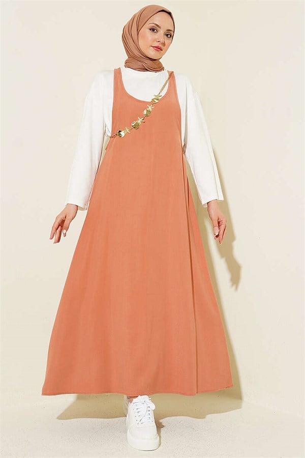 Thick-Strapped Tencel Lined Vest, Onion Peel