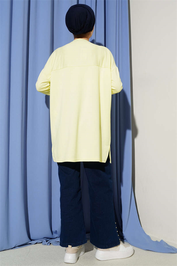 Heart Detail Basic Tunic Yellow