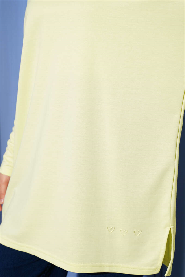 Heart Detail Basic Tunic Yellow