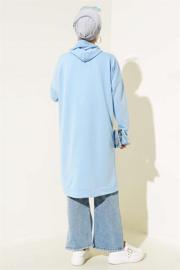 Kangaroo Pocket Tunic Baby Blue