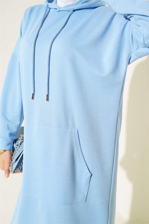 Kangaroo Pocket Tunic Baby Blue