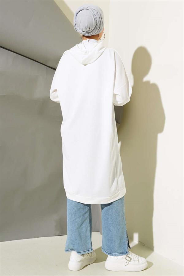 Kangaroo Pocket Tunic White