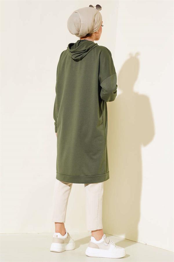 Kangaroo Pocket Tunic Khaki