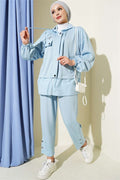 Hooded Parachute 2 Piece Set, Blue