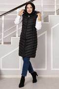 Hooded Puffer Vest Black