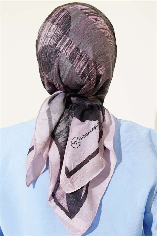 Mixed Pattern Bamboo Kash Moon Scarf Powder