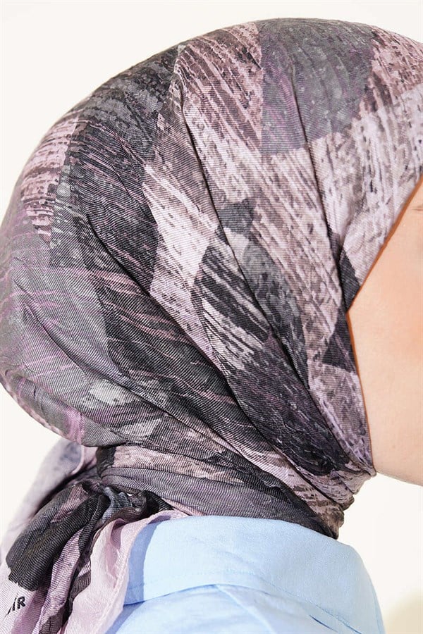 Mixed Pattern Bamboo Kash Moon Scarf Powder