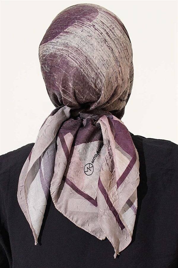 Mixed Pattern Bamboo Kash Ayda Scarf Soft Coffee