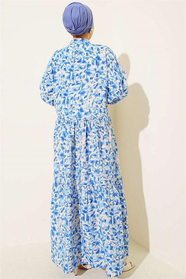 Assorted Dress with Mixed Pattern and Stone Buttons (10 pieces)