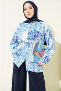 Assorted Patterned Shirt with Drawstring Belt (24)