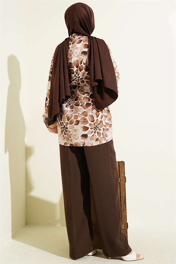 Assorted Patterned Shirt with Drawstring Belt (23)