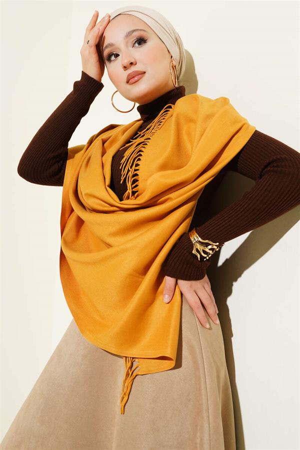 Cashmere Shoulder Shawl Camel