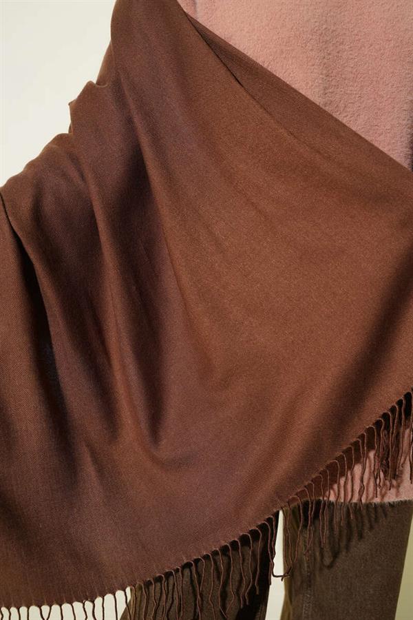 Cashmere Shoulder Shawl Brown
