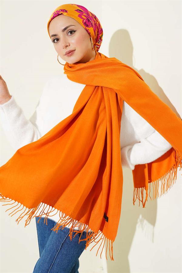 Cashmere Shoulder Shawl Orange