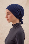 Non-slip Cotton Swimsuit, Navy Blue
