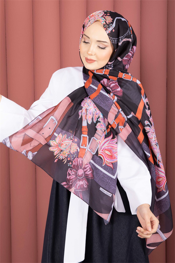 Belt Pattern Premium Scarf Series Terracotta