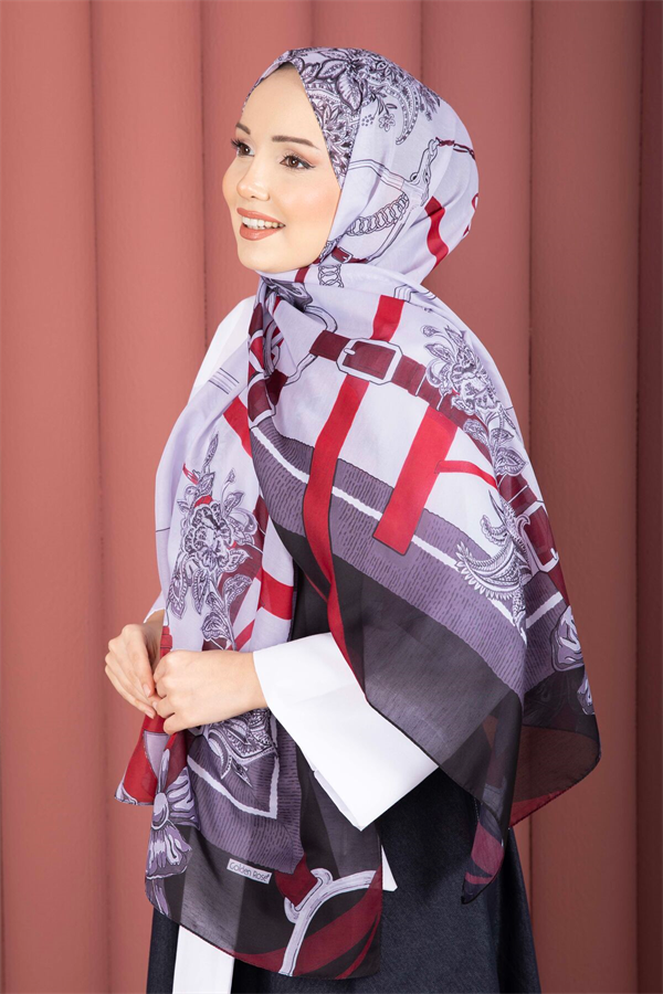 Belt Pattern Premium Scarf Series Black