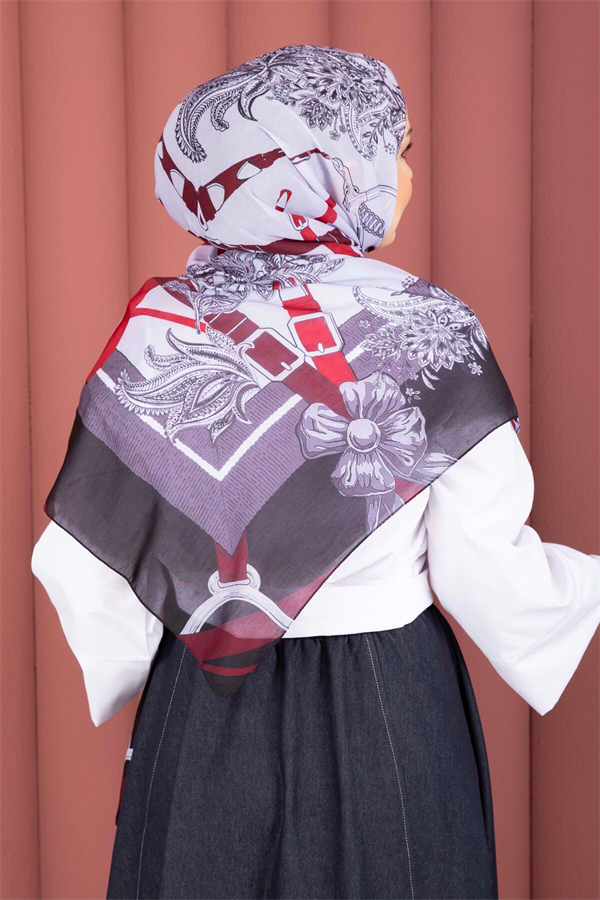 Belt Pattern Premium Scarf Series Black