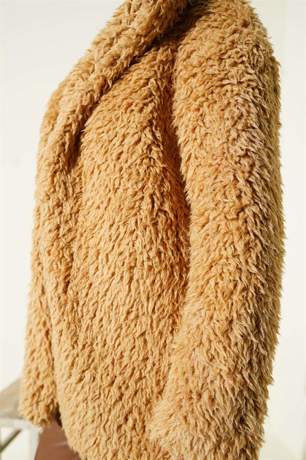 Belted Lamb Coat Latte