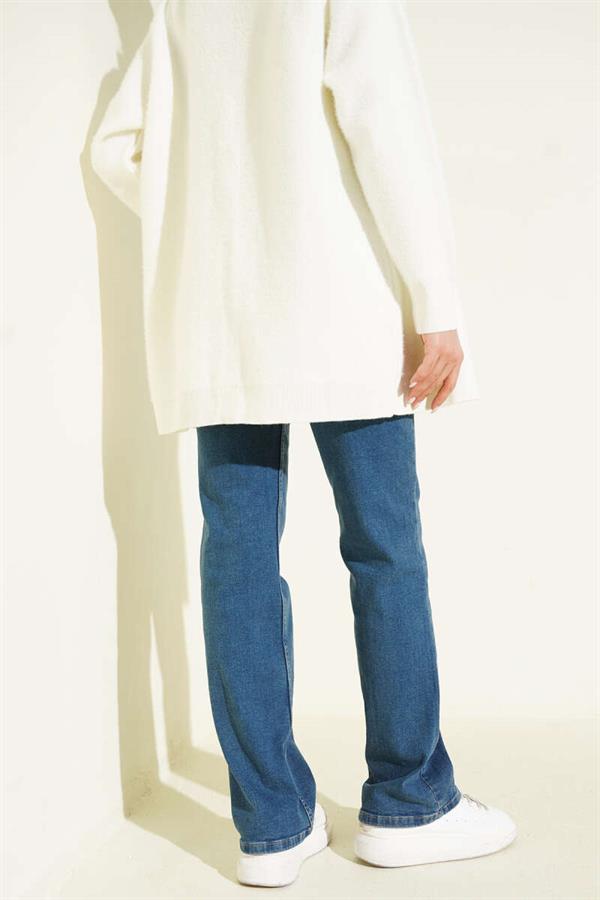 Belted Palazzo Jeans Tintli