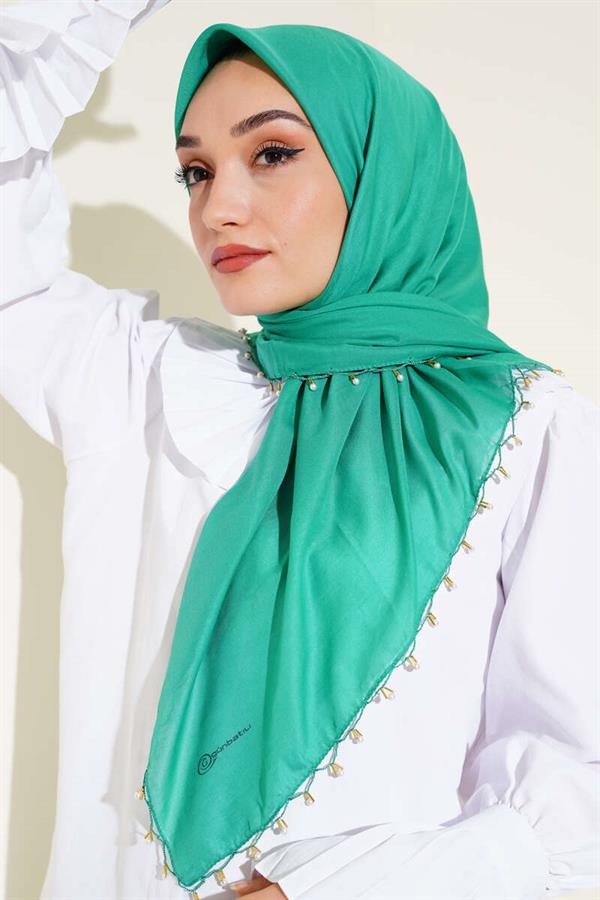 Benetton Scarf with Beaded Edges