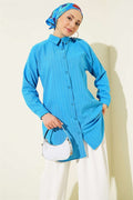 Self-Striped Shirt, Blue