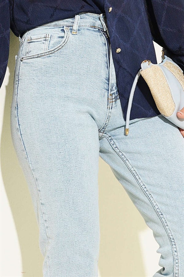 Cut Out Skinny Lycra Denim Jeans for Snow and Outdoor Use