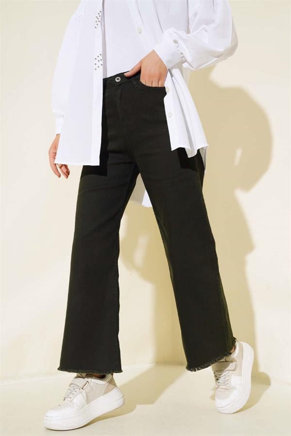 Short Tassel Jeans Green