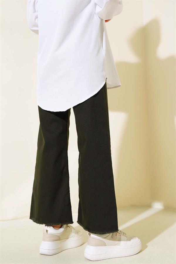 Short Tassel Jeans Green