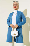 Long Sleeve Folded Jacket Indigo
