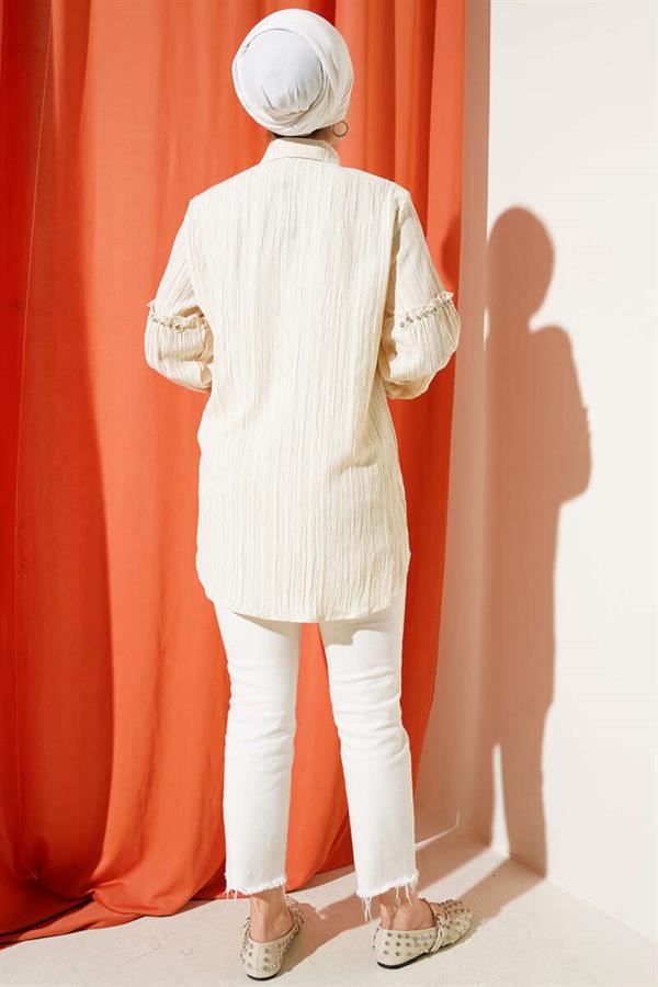 Arm Stone Tree Bark Shirt Beige