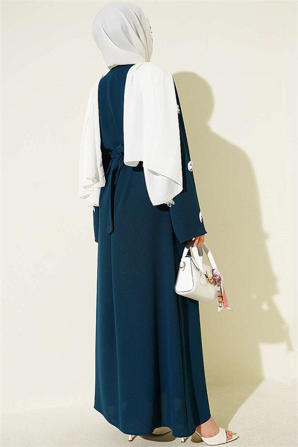 Dress with Butterfly Embellishments on Sleeves (Petar)