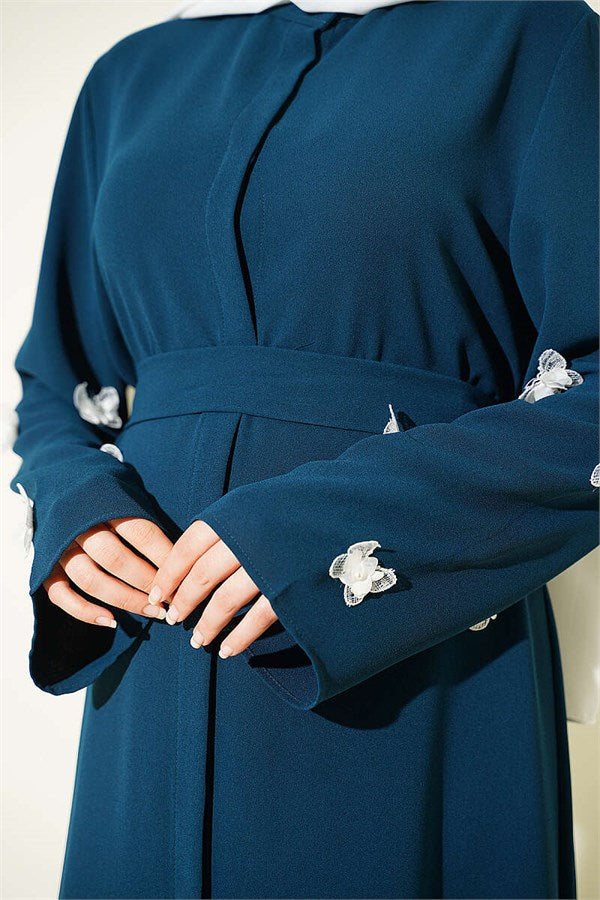 Dress with Butterfly Embellishments on Sleeves (Petar)