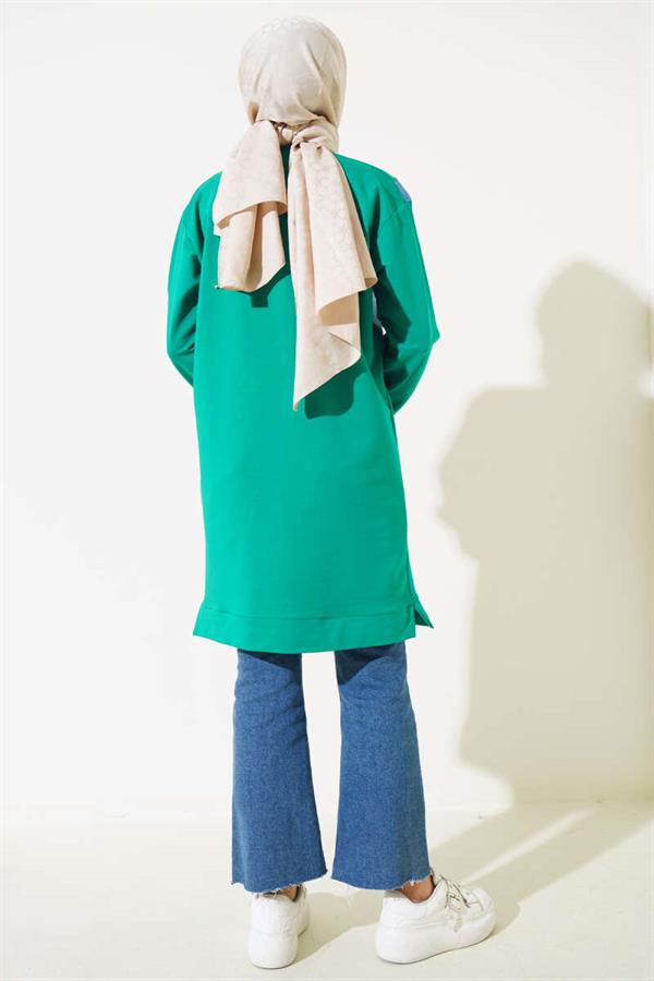 Denim Garni Detail Tunic Benetton