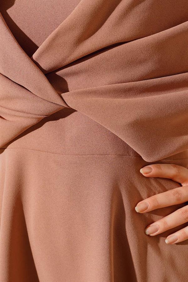 Crepe Tunic 2 Piece Set Latte