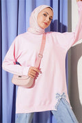 Pink Bicycle Collar Tunic with Ribbon Detail
