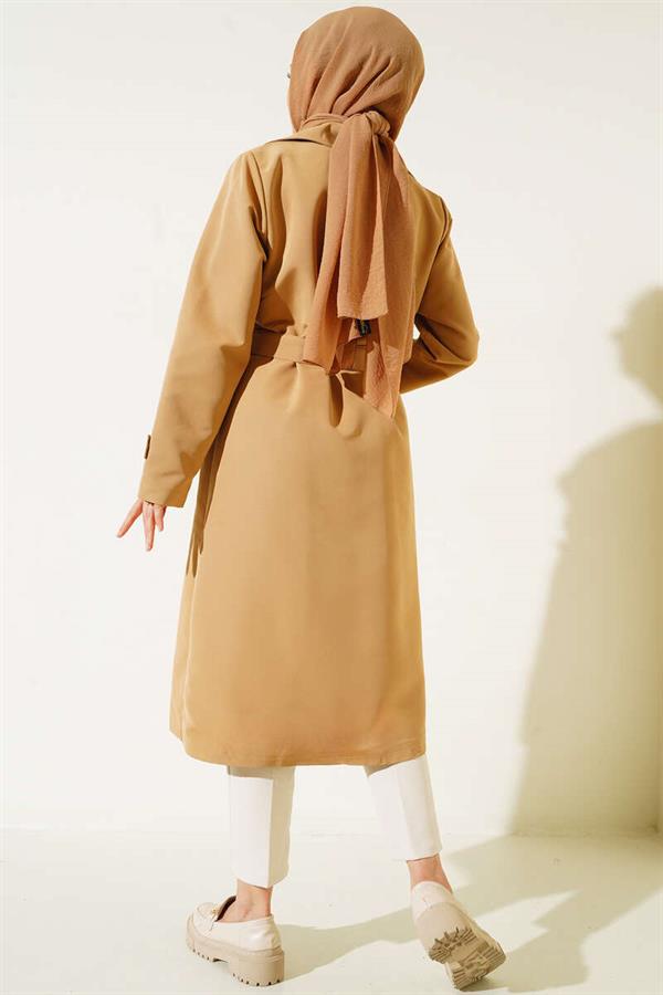 Belted Arabboy Trench Coat Camel