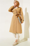 Belted Arabboy Trench Coat Camel