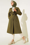 Belted Arabboy Trench Coat Khaki