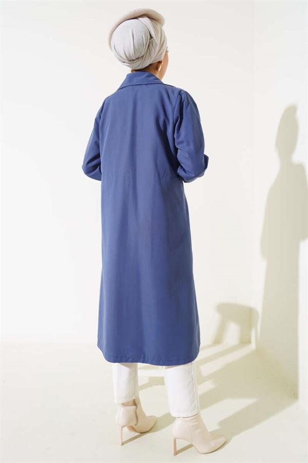 Belted Arabboy Trench Coat Indigo