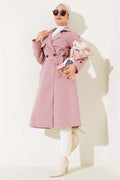Belted Arabboy Trench Coat Powder