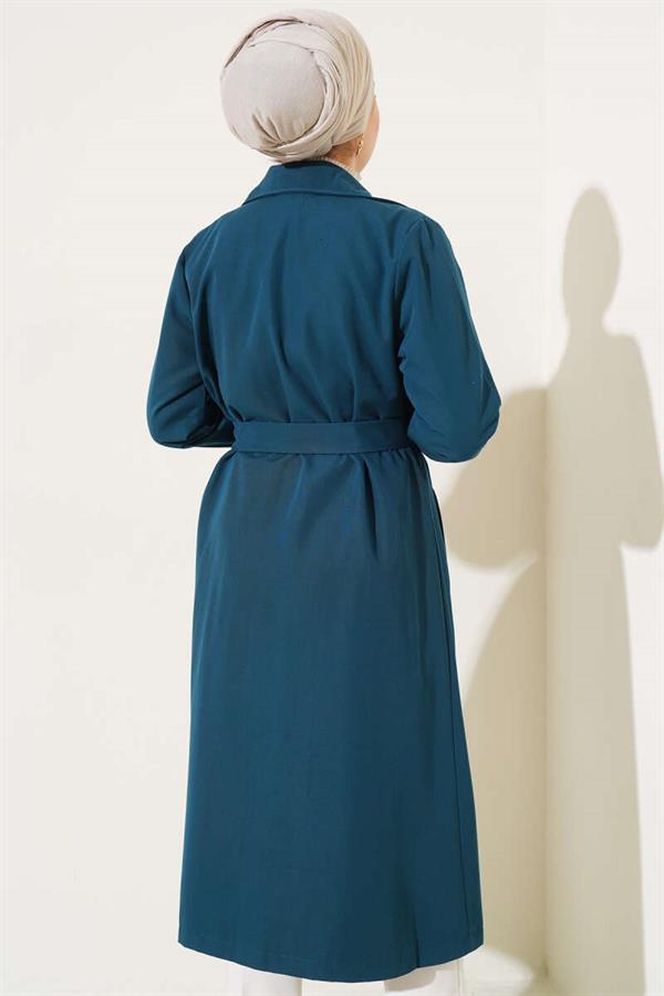 Belted Arabboy Trench Coat Emerald