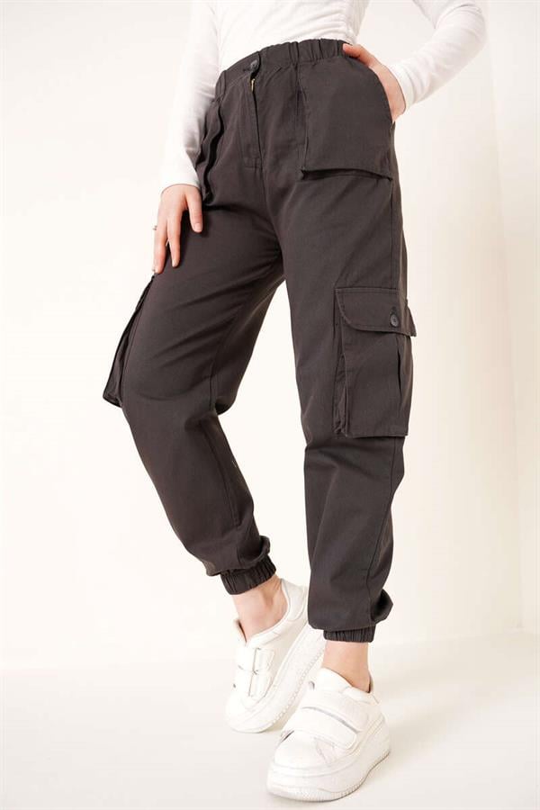 Elastic Cargo Pants Antacid