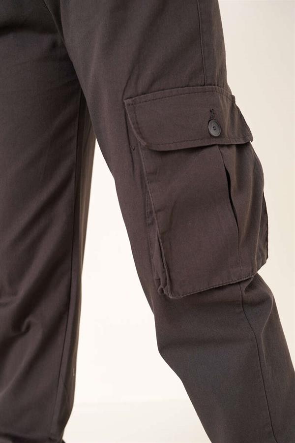 Elastic Cargo Pants Antacid